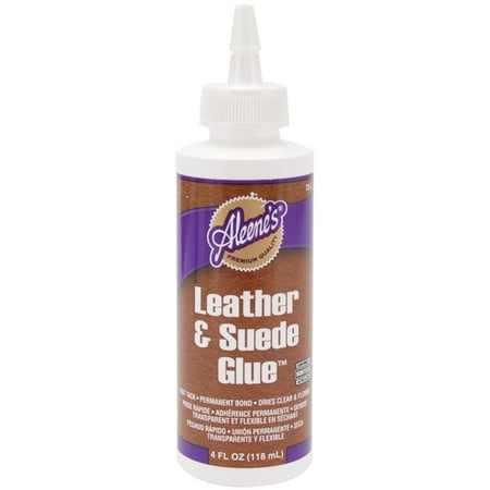 Aleene's Leather & Suede Glue-4oz (Best Glue For Leather Shoe Repair)