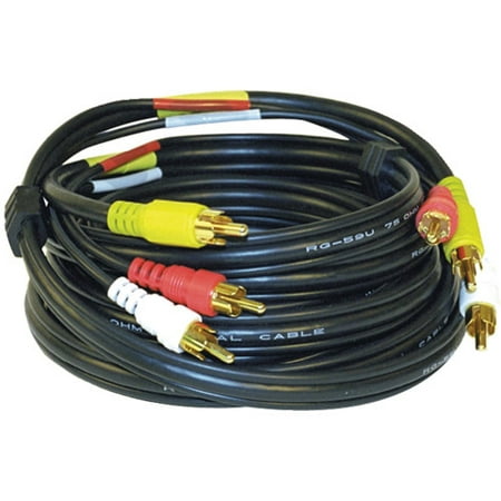 RCA VH914N Stereo A/V Dubbing Cable, 12'