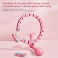 thumbnail image 4 of Toptry Non-Fall Exercise Hoola-Hoop with 24 Sections Detachable Knots and Spinning Ball, Auto Count and Size Adjustable Freely, 4 of 5