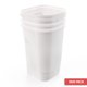 thumbnail image 2 of Bote de Basura Chico 2 Pack con Tapa Balancín  - Basurero de Plástico Resistente, Papelera para Baño, Cocina y Oficina (Blanco), 2 of 3