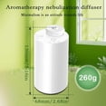 thumbnail image 3 of Waterless Diffuser for Essential Oil Nebulizer Battery Operated Mini Scent Air Machine Aromatherapy Atomizing Diffuser 1/2/3H/Time Off 3 Mist Settings for Home Bedroom Hotel Office (White), 3 of 6