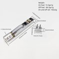 thumbnail image 4 of Xuanheng Headless Electric Guitar Bridge & Tailpiece Set Single Saddle Metal Spare Parts Guitar Parts Guitars Modification Accessories silver 4strings, 4 of 8