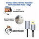 thumbnail image 3 of Cable de Extensión USB 3.0 Macho A Hembra 2 Metros High Speed BLOOSOM, 3 of 6