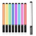 thumbnail image 1 of Light Handheld RGB Tube Light LED Video Light Wand 3200K-5500K Dimmable 9 Colorful Lighting Effects Built-in Battery with Remote Control for Vlog Live Streaming Product Portrait, 1 of 7