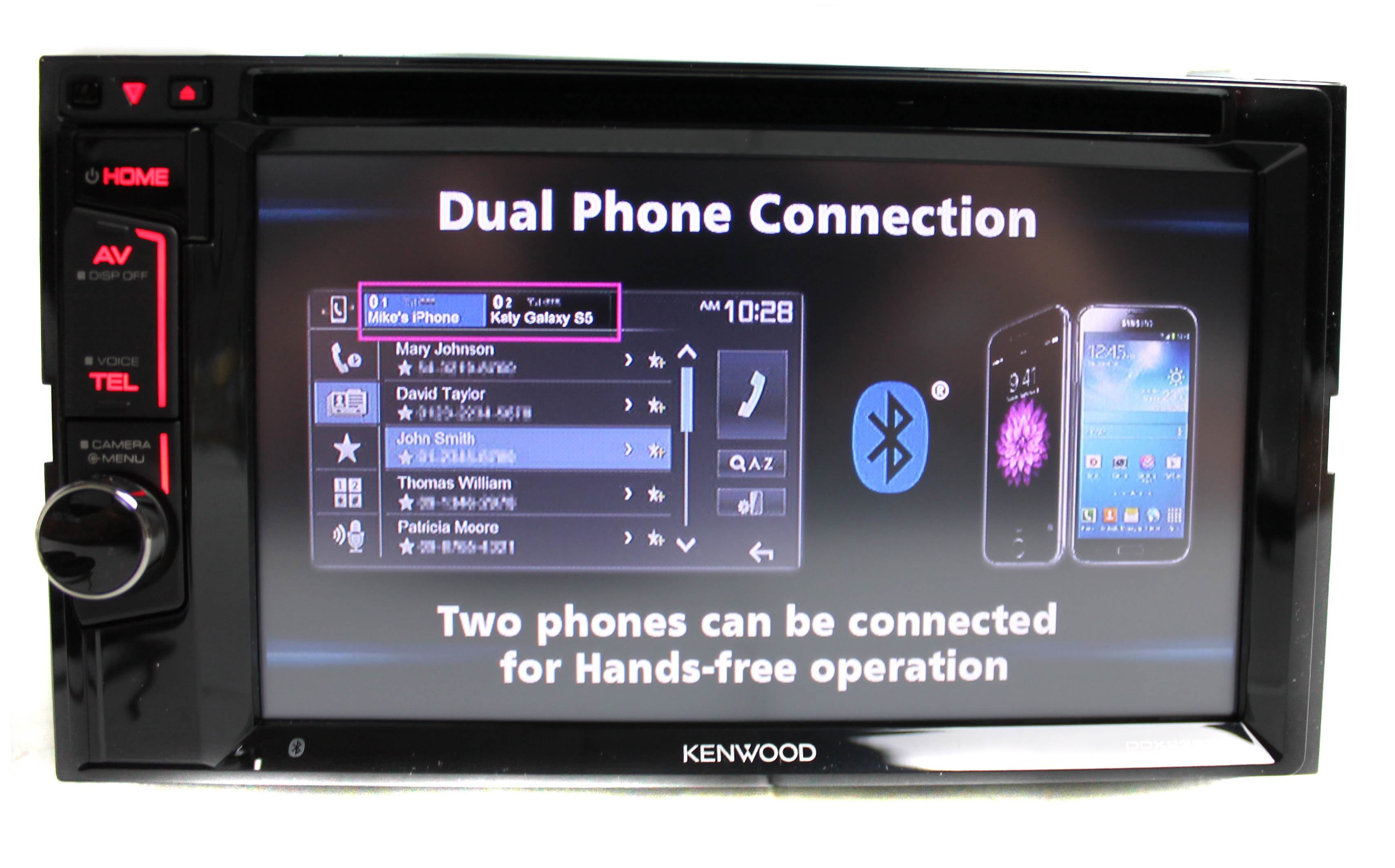 kenwood car music system with bluetooth
