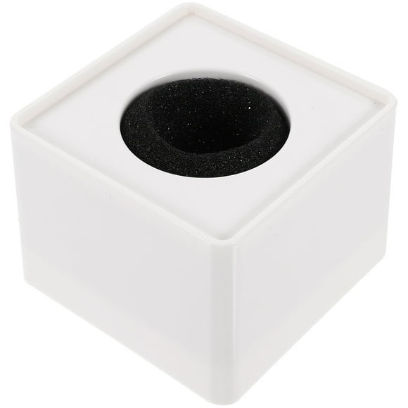 SHISUYAN Portable ABS Microphone Logo Flag for Interview with Square Design and Adjustable Cotton 6.7x6.7x5.1 cm