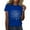 502_Blue, variant on KALE 4th of July Short Sleeve Shirts for Women American Flag Patriotic 2D Independence Day Print Casual Sports T Shirt Y2K Clothes Red XXXL