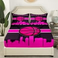 YST Gamer Bed Sheets Set Girls Basketball Full Size Sheet Sets for