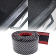 thumbnail image 5 of SPRING PARK Car Styling Carbon Fiber Rubber Door Sill Protector Trim Strip Decor Sticker, 5 of 7