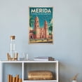 thumbnail image 4 of Vintage Retro Travel Poster Wall Decor Catedral De San Ildefonso Merida Mexico Colonial Cathedral Historic Print Print Poster, 4 of 8