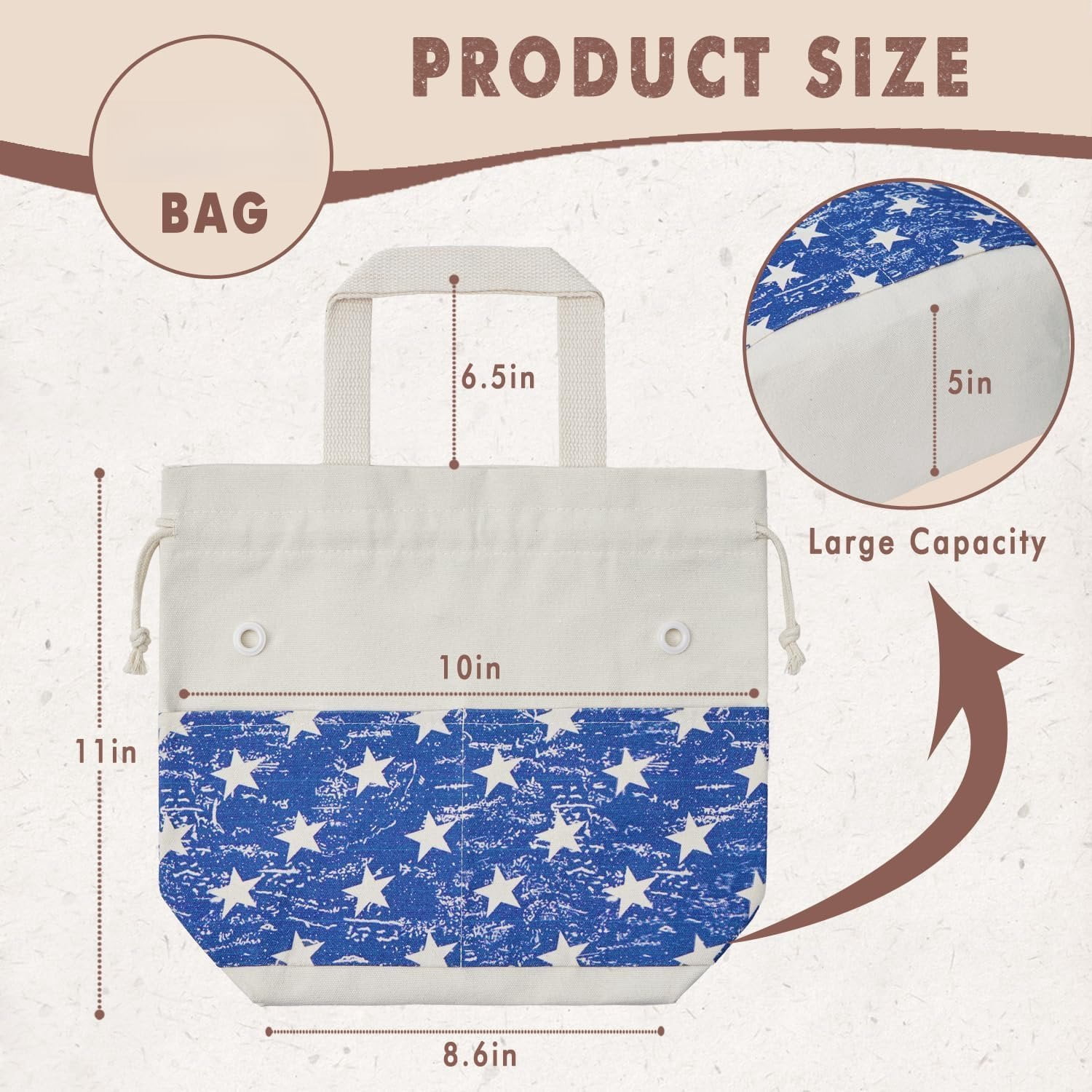Yarn Bag, Knitting Crochet Tote Bag, Yarn Storage Bags Organizer, Crochet Bags for Crocheting Project, Store Skein Ball, Short Knitting  (Blue)