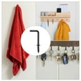 thumbnail image 7 of Uxcell 80 Pack L Shape Hooks, 7/8 Inch Right Angle Screw Hooks for Hanging, Black, 7 of 7