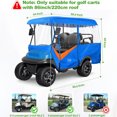thumbnail image 2 of 10L0L 4 Person Golf Cart Enclosure 86’’ , Universal 600D Driving Rain Cover for Yamaha EZGO Club Car, Golf Cart Accessories, 2 of 8
