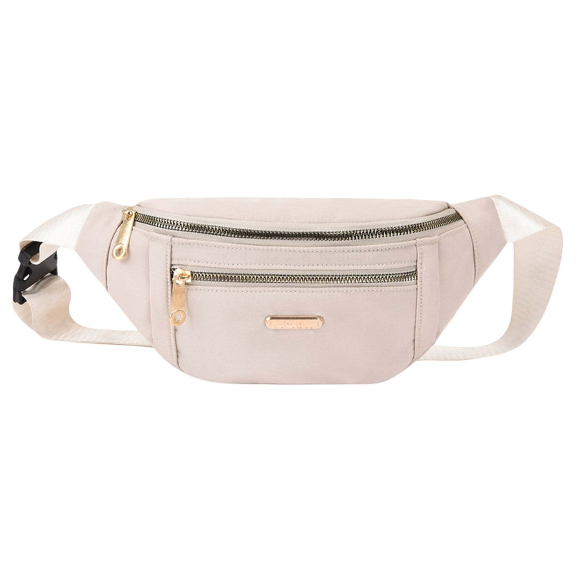 Sunisery Waterproof Waist Bag Solid Color Adjustable Shoulder Strap