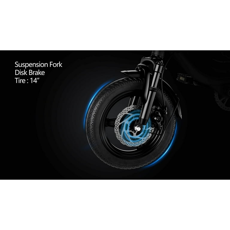 Windhorse W3 Foldable Electric Bike, 715W Peak Motor, 40-Mile