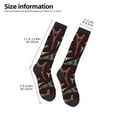 thumbnail image 5 of Balery Eiffel Tower Printed Novelty Socks Men's Women's Crew Socks Sports Socks Knee High Socks Cotton Socks Quirky and Cool Socks, 5 of 9