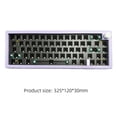 thumbnail image 2 of Teclado para juegos GMK67, uso práctico, accesorios de juegos retroiluminados RGB (púrpura), 2 uds., 2 of 4
