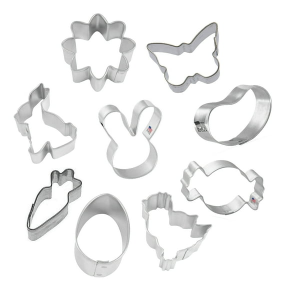 Mini Easter 9 Piece Cookie Cutter Set - The Cookie Cutter Shop - Tin Plate Steel