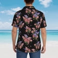 thumbnail image 6 of Xecao Bouquet print Hawaiian shirt - a stylish short-sleeve button-down for men, perfect for casual beach and tropical outings., 6 of 9