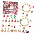thumbnail image 3 of Surtido de pulseras navideñas con abalorios para niños y adolescentes, caja con calendario navideño Estilo R, 3 of 8