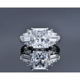 thumbnail image 3 of Zircon Engagement Rings for Women S925 Sterling Silver Rings for Women Radiant Cut 8*10mm Zircon Eternity Women Wedding Bands Stylish Personalized Hypoallergenic Zircon Rings, 3 of 9