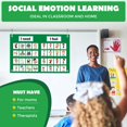 thumbnail image 2 of KIKIGOAL Gráfico de sentimientos para suministros para maestros de preescolar Gráfico de bolsillo de aprendizaje socioemocional Autismo Gestión del comportamiento visual Elementos esenciales para la g, 2 of 5