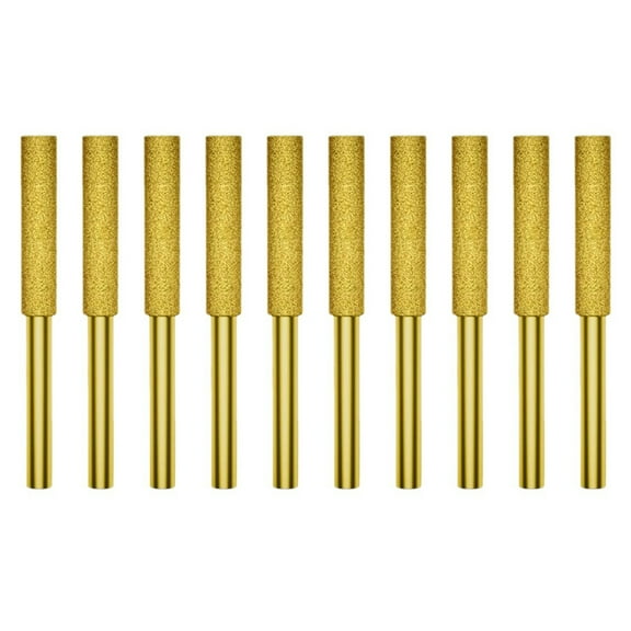 Yauxim Chainsaw Grinding Head 10pcs Chainsaw Sharpener Chainsaw Sharpening Grinding Stones Chainsaw Burr Grinding Stone File for Sharpening Chainsaw