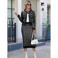 thumbnail image 4 of Women'S Sweater Set Cardigan Autumn Casual Loose Going Out Casual Suit, 4 of 7