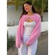 thumbnail image 2 of Cárdigans de punto de Mohair para mujer, suéter elegante de manga larga con cuello redondo y botonadura única, a la moda, otoño, 2024, 2 of 5