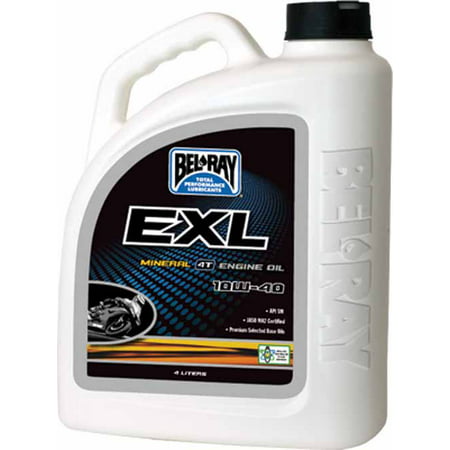 Bel-Ray 99090-B4LW  99090-B4LW; Exl Mineral 4T Engine Oil 10W- 40 (Best Mineral Oil For Motorcycles)