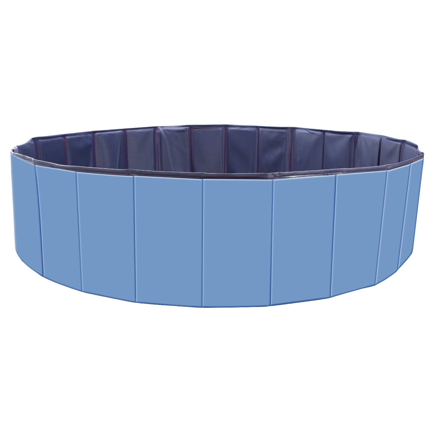 Zorpupoa Foldable Dog Pool, 63in Heavy-Duty PVC Kids Swimming Pool for Kids Dogs Cats, Blue