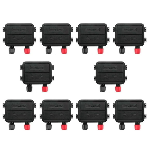 10X Photovoltaic Solar Panel Panel Junction Box 60-1500W IP67 for Photovoltaic Solar System Connector Accessories