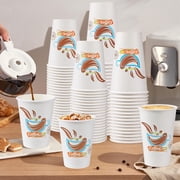 Lamosi Disposable Paper Cups 12 oz Hot Cups, 100 Count