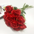 Artificial Flowers,12pcs Silk Rose Flower Fake Roses Realistic Silk