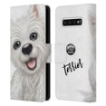 thumbnail image 1 of Head Case Designs Officially Licensed Animal Club International Faces Terrier Leather Book Wallet Case Cover Compatible with Samsung Galaxy S10, 1 of 6
