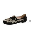 thumbnail image 6 of Women's Retro Embroidered Loafers, Soft Sole Comfortable Flat Shoes, Spring Summer Casual Slip On Moccasins, Plus Size Low Heel Walking Shoes, Breathable Lightweight Dress Shoes for Daily Wear, 6 of 10