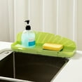 thumbnail image 5 of Reheyre Sink Splash Guard with Sucker - Reusable, Oil-Proof, Heighten Banana Leaf Design, Quick Drainage, Splash-Proof, Kitchen Sink Water Splash Guard, Home Accessories, 5 of 8