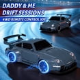 thumbnail image 6 of RC Drift Car, 1:24 Remote Control Car for Kids, 20KM/H 4WD High Speed RC Cars with LED Lights, Two Batteries, Extra Drifting Tires, Vehicle for Adults Boys Girls, 6 of 7