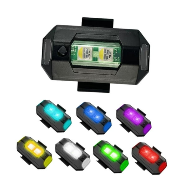 Luces estroboscópicas LED de emergencia de alto brillo para vehículos, aeronaves y bicicletas. 8 piezas