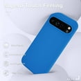 thumbnail image 5 of KOMI for Google Pixel 9 Pro XL Case, Silicone Phone Case with 1 Screen Protector, Soft Anti-Scratch Microfiber Lining, Full Body Shockproof Slim Cover Support Wireless Charging, Blue, 5 of 5
