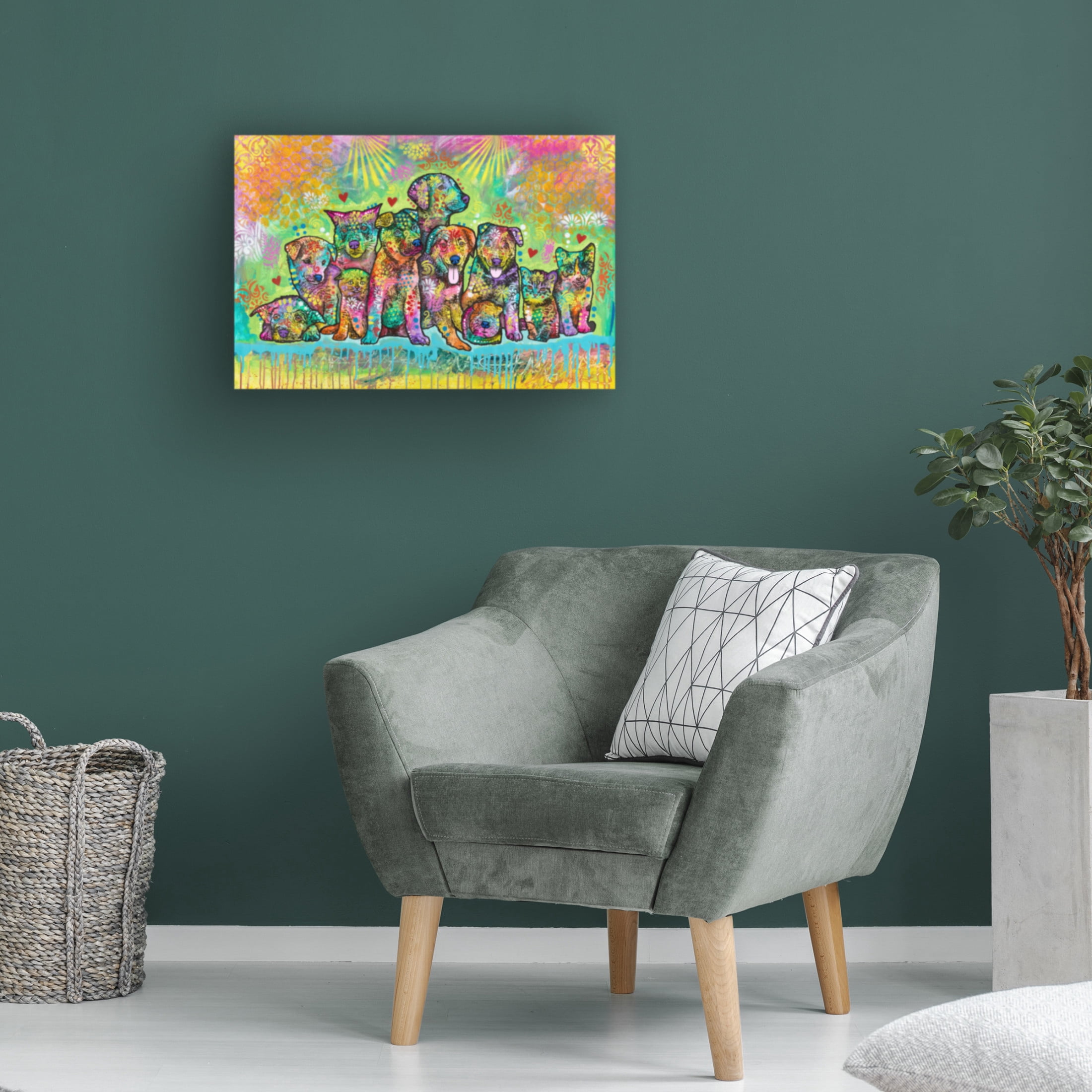 Canvas Wall Art - Dean Russo 'Play Ball' Wall Art for Living Room, Bedroom, or Office Décor by Trademark Fine Art - 24 x 16 Inches