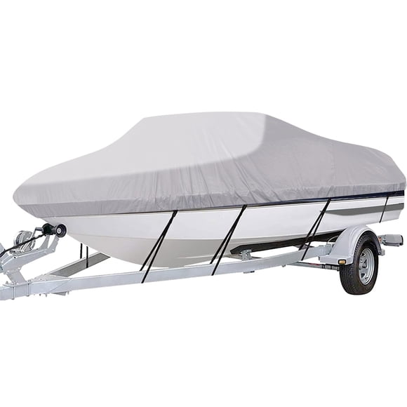 Funda para barco iCover, remolcable de 17 a 19 pies, impermeable con bolsa de almacenamiento