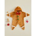 thumbnail image 3 of RUINIXCW Newborn Baby Christmas Tree Costume Star Shape Sleep Sack Hood Romper, 3 of 4