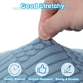 thumbnail image 5 of Uxcell Stool Covers Round, Elastic Bar Stool Covers Washable Stool Cushion Slipcover Stretchy Bar Chair Seat Cover Dark Blue 14"-18", 5 of 7