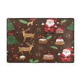 thumbnail image 2 of Non-Slip Area Rug 36"x24" Indoor Washable Floor Mats Carpet Printed for Living Room, Bedroom, Home Decor Reindeer and Santa Claus, 2 of 7
