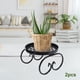 thumbnail image 3 of Juego de 2 soportes para plantas resistentes Sunnimix Soporte de soporte negro, 3 of 7