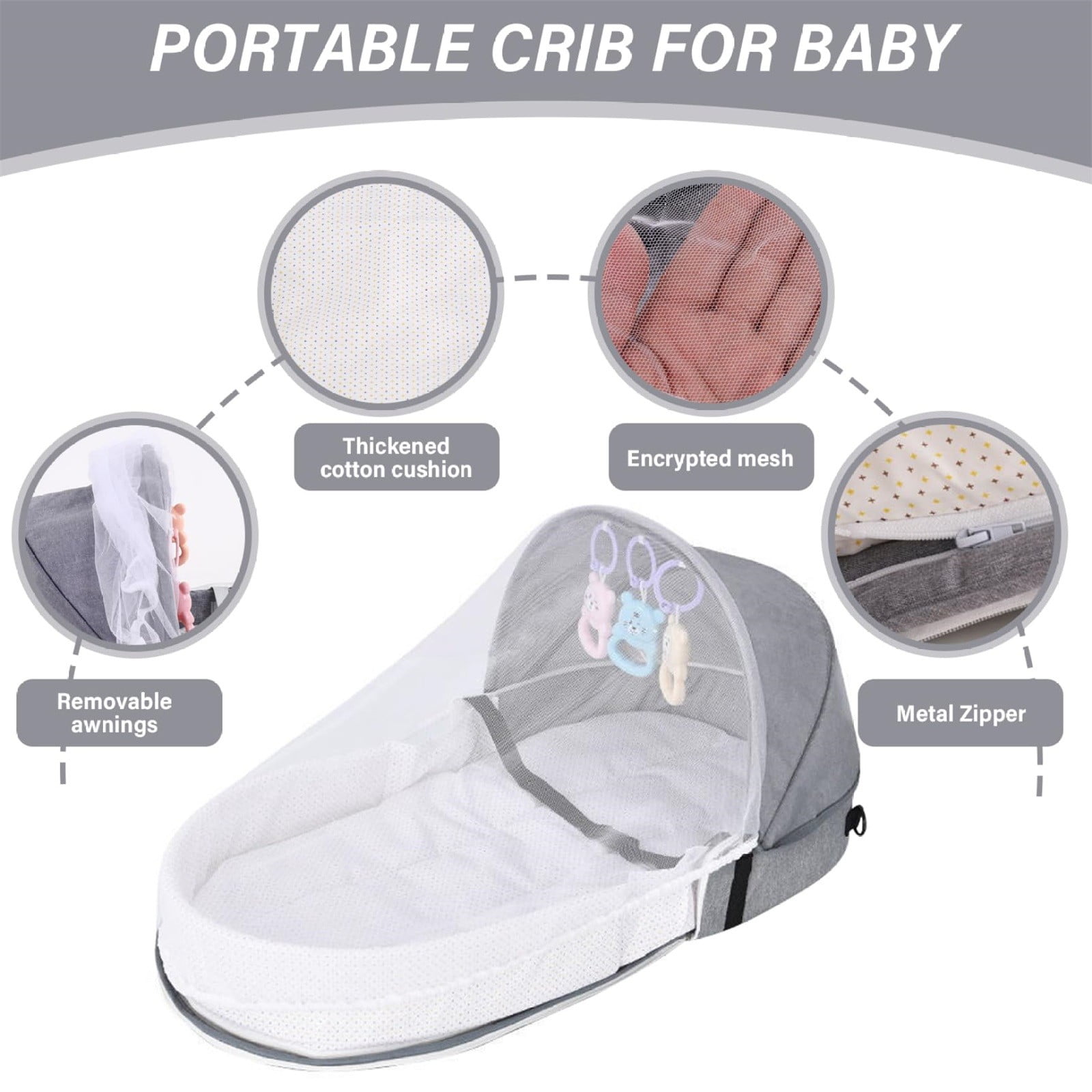 Portable Baby Play Mat for Soft & Durable Ideal for Indoor & Outdoor Use Lightweight & Washable Provides Play Area for Your Little One