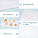 thumbnail image 4 of 18 hojas de 8,3" x 11,8" tamaño A4, etiquetas adhesivas de película PET transparente, impermeables, etiquetas autoadhesivas en blanco A4 para impresión por inyección para suministros de oficina, 4 of 7