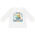 thumbnail image 3 of Inktastic Happy Hanukkah Dreidel and Laurels Boys or Girls Long Sleeve Toddler T-Shirt, 3 of 5