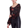 thumbnail image 1 of Free People T-Shirt de Base pour Femmes « To The Tropics », Noir, Petit, 1 of 1